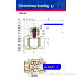 ISO5211 Cast Steel Floating 2 PC Ball Valve